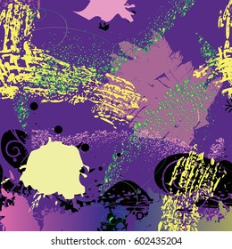 Grunge background in blue colour. Vector illustration