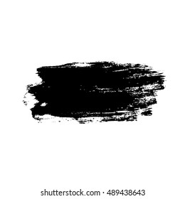 Grunge Background Brush Stroke Isolated Black Stock Vector (royalty 