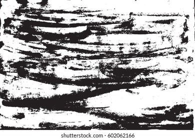 Grunge background brush strokes of black paint. Creative texture, ink vector