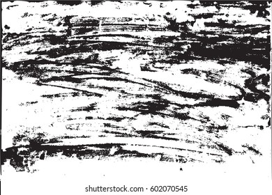 Grunge background brush strokes of black paint. Creative texture, ink vector