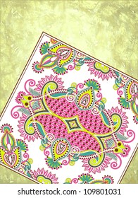 grunge background with carpet detail with place for your text . Hand made and hobby theme