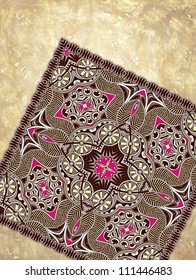 grunge background with carpet detail with place for your text . Hand made and hobby theme
