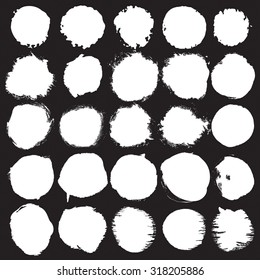 Grunge background, circle set 

