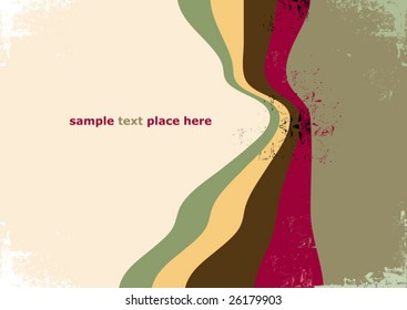 Grunge background with color strips (EPS and JPG formats)