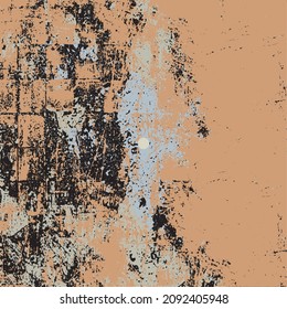 Grunge background is colored. Abstract texture. Vector pattern of dirty paint. Chaotic multi-color backdrop for the website, logo, packaging and design creation