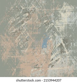 Grunge background is colored. Abstract texture. Vector pattern of dirty paint. Chaotic multi-color backdrop for the website, logo, packaging and design creation