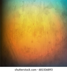 Grunge Background with Colored Urban Texture. Vector Image for use in Banners, Old Paper, Artwork, Vintage Effects. 
