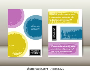 Grunge background for covers, posters, banners, flyers. Minimal template design.Vector illustration.