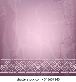 Grunge background and decorative pattern for banner, label, card.