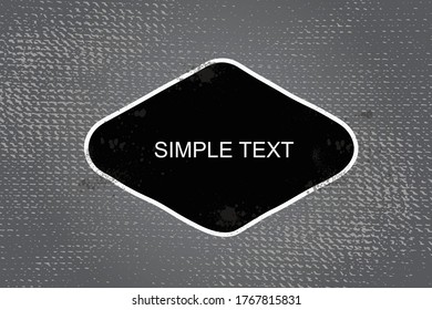 Grunge background design for simple modern text.