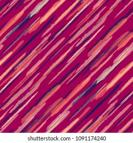 Grunge Background with Diagonal Stripes. Abstract Texture with Dry Brush Strokes. Scribbled Grunge Rapport for Fabric, Print, Textile Trendy Vector Background with Stripes.
