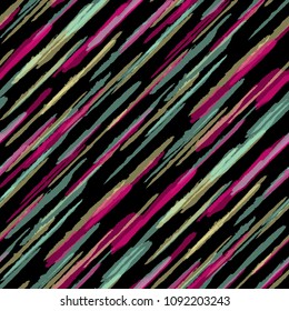 Grunge Background with Diagonal Stripes. Abstract Texture with Brush Strokes. Scribbled Grunge Rapport for Fabric, Print, Textile Trendy Vector Background.