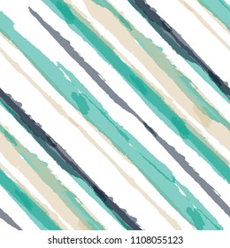 Grunge Background with Diagonal Stripes. Abstract Texture with Dry Brush Strokes. Scribbled Grunge Pattern for Fabric, Cloth, Textile Rustic Vector Background.