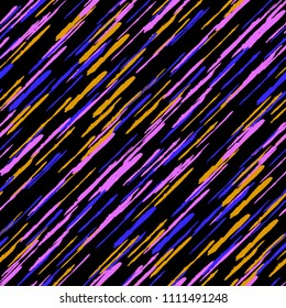Grunge Background with Diagonal Stripes. Abstract Texture with Brush Strokes. Scribbled Grunge Motif for Wallpaper, Print, Textile Retro Vector Background with Stripes.