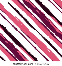 Grunge Background with Diagonal Stripes. Abstract Texture with Dry Brush Strokes. Scribbled Grunge Rapport for Fabric, Cloth, Textile Rustic Vector Background.