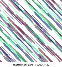 Grunge Background with Diagonal Stripes. Abstract Texture with Dry Brush Strokes. Scribbled Grunge Pattern for Fabric, Print, Textile Trendy Vector Background with Stripes.
