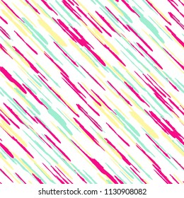 Grunge Background with Diagonal Stripes. Abstract Texture with Brush Strokes. Scribbled Grunge Rapport for Fabric, Cloth, Paper Trendy Vector Background with Stripes.