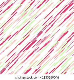 Grunge Background with Diagonal Stripes. Abstract Texture with Brush Strokes. Scribbled Grunge Rapport for Wallpaper, Print, Textile Rustic Vector Background with Stripes.