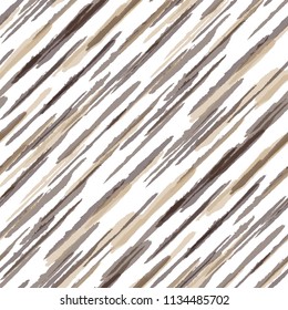 Grunge Background with Diagonal Stripes. Abstract Texture with Brush Strokes. Scribbled Grunge Motif for Fabric, Print, Textile Trendy Vector Background.