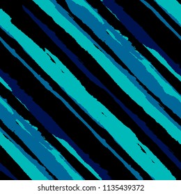 Grunge Background with Diagonal Stripes. Abstract Texture with Brush Strokes. Scribbled Grunge Rapport for Fabric, Print, Textile Retro Vector Background with Stripes.