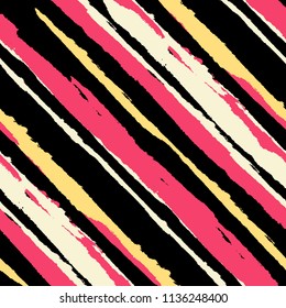 Grunge Background with Diagonal Stripes. Abstract Texture with Brush Strokes. Scribbled Grunge Rapport for Fabric, Cloth, Textile Rustic Vector Background.