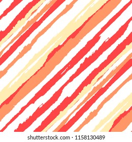 Grunge Background with Diagonal Stripes. Abstract Texture with Brush Strokes. Scribbled Grunge Motif for Wallpaper, Print, Textile Trendy Vector Background.