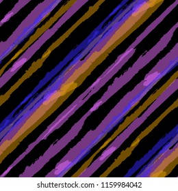 Grunge Background with Diagonal Stripes. Abstract Texture with Dry Brush Strokes. Scribbled Grunge Motif for Fabric, Cloth, Paper Rustic Vector Background with Stripes.