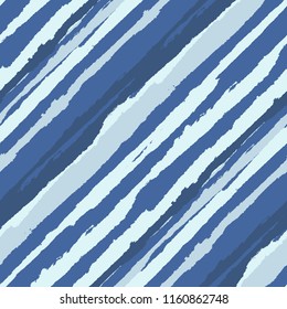 Grunge Background with Diagonal Stripes. Abstract Texture with Brush Strokes. Scribbled Grunge Motif for Fabric, Cloth, Textile Retro Vector Background with Stripes.