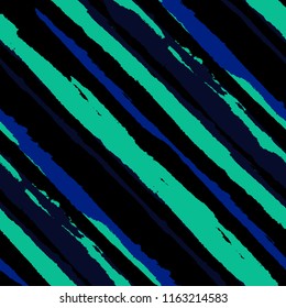 Grunge Background with Diagonal Stripes. Abstract Texture with Brush Strokes. Scribbled Grunge Motif for Fabric, Print, Textile Trendy Vector Background.