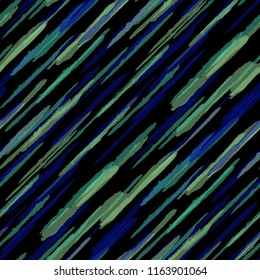Grunge Background with Diagonal Stripes. Abstract Texture with Dry Brush Strokes. Scribbled Grunge Pattern for Fabric, Print, Textile Trendy Vector Background with Stripes.