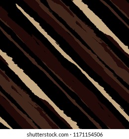 Grunge Background with Diagonal Stripes. Abstract Texture with Dry Brush Strokes. Scribbled Grunge Pattern for Fabric, Cloth, Paper Rustic Vector Background.