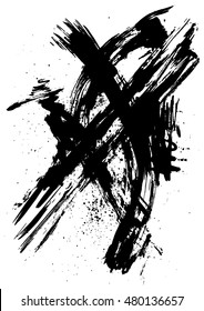 grunge background and dirty brush strokes