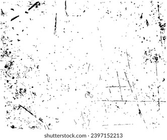 Borde de fondo. Textura de superposición de problemas.  Textura monocroma. La imagen incluye un efecto en los tonos blanco y negro.