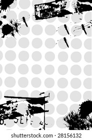 grunge background with dragonfly