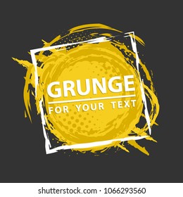 Grunge background. Grunge frame with space for text. Paint splash
