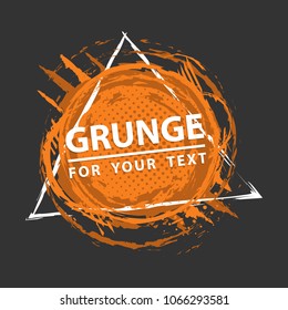 Grunge background. Grunge frame with space for text. Paint splash
