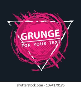 Grunge background. Grunge frame with space for text. Paint splash
