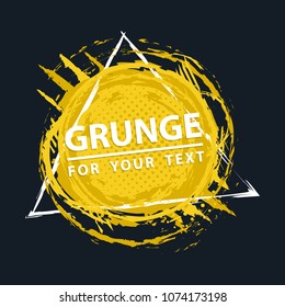 Grunge background. Grunge frame with space for text. Paint splash
