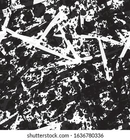 Grunge background of geometric elements. Seamless texture for printing on wrapping paper or fabric