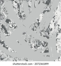El fondo grueso es gris. Resumen de textura rayada. Graffiti vectorial