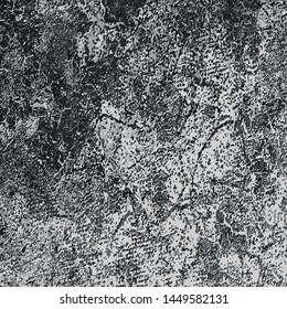 Grunge background grey. Old worn surface. Vector texture of scratches, chips