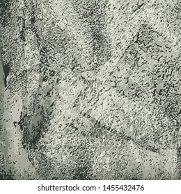 Grunge background grey. Old worn surface. Vector texture of scratches, chips