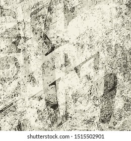 Grunge background grey. Old worn surface. Vector texture of scratches, chips