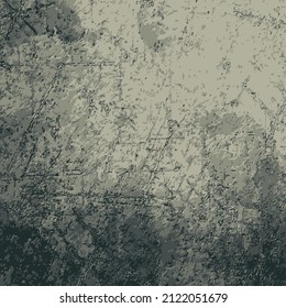 Grunge background grey. Old worn surface. Vector texture of scratches, chips