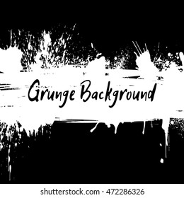 Grunge background with hand drawn ink spots and splash for design