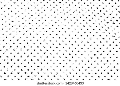 Grunge background of hand-drawn uneven spots with noise and grit. Overlay template. Vector illustration