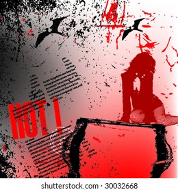 grunge background illustration