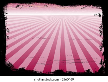 Grunge Background Landscape with black border