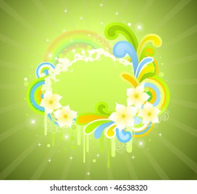 Grunge background in light spring and summer colors