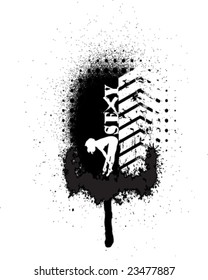grunge background logo